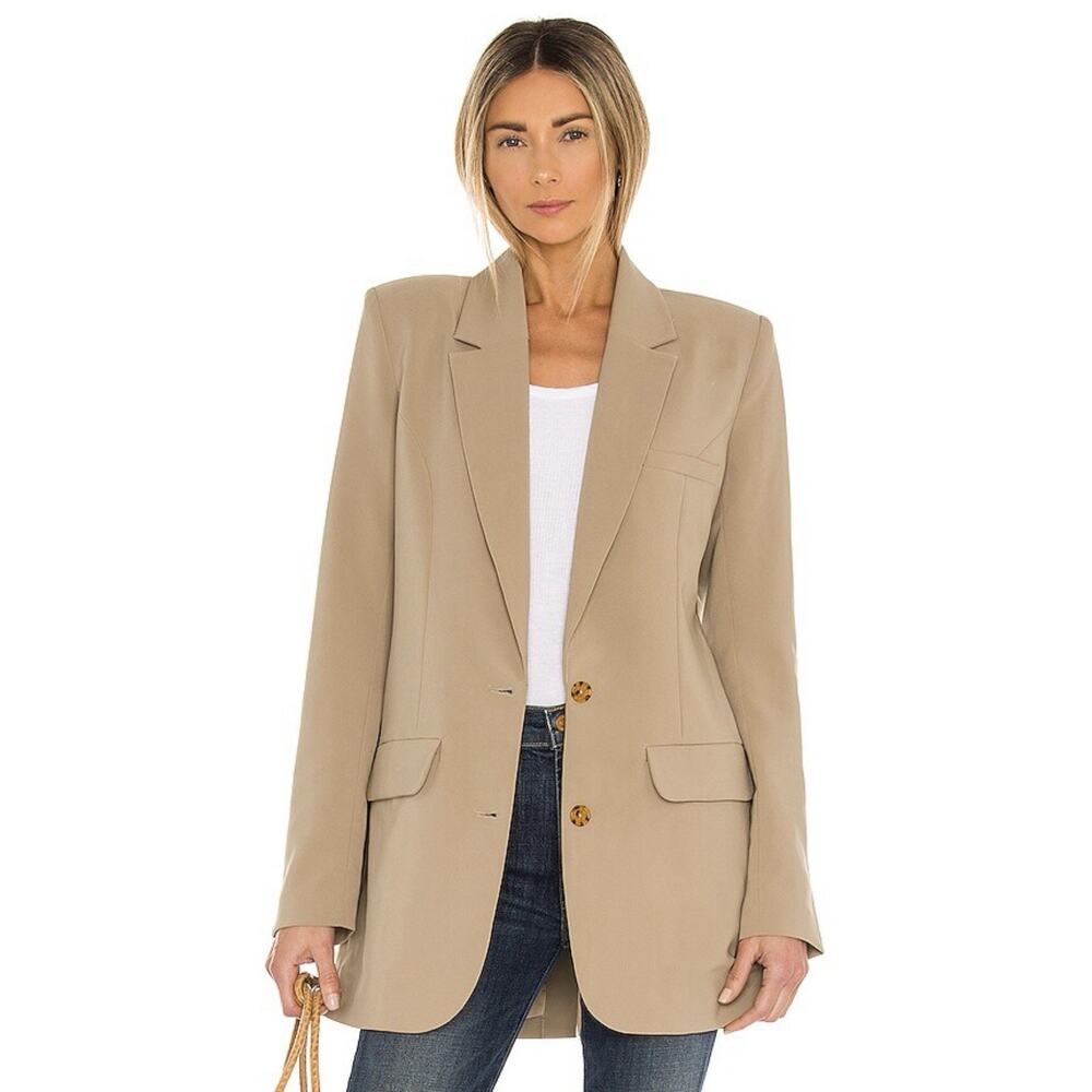 NWT Song of Style Women’s‎ Zella Blazer Jacket Tan XS Office Career Capsule